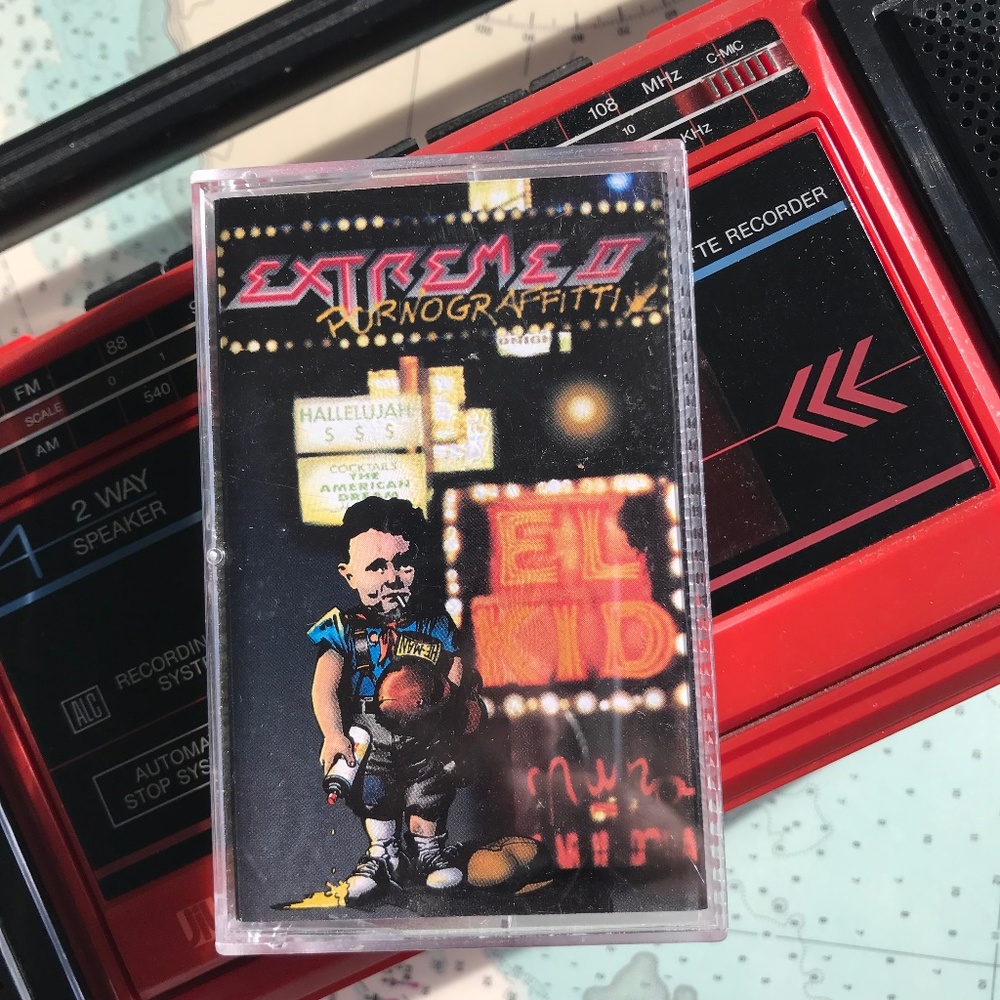 Vintage 1990 Extreme Pornograffitti Cassette Tape